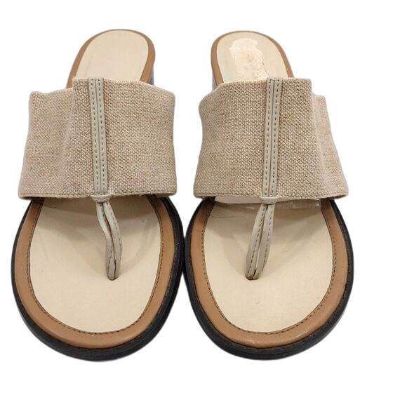 Karen Scott Sandals 8 Medium Tan And Brown #S005 - Picture 3 of 8